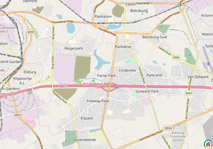 Map location of Farrar Park